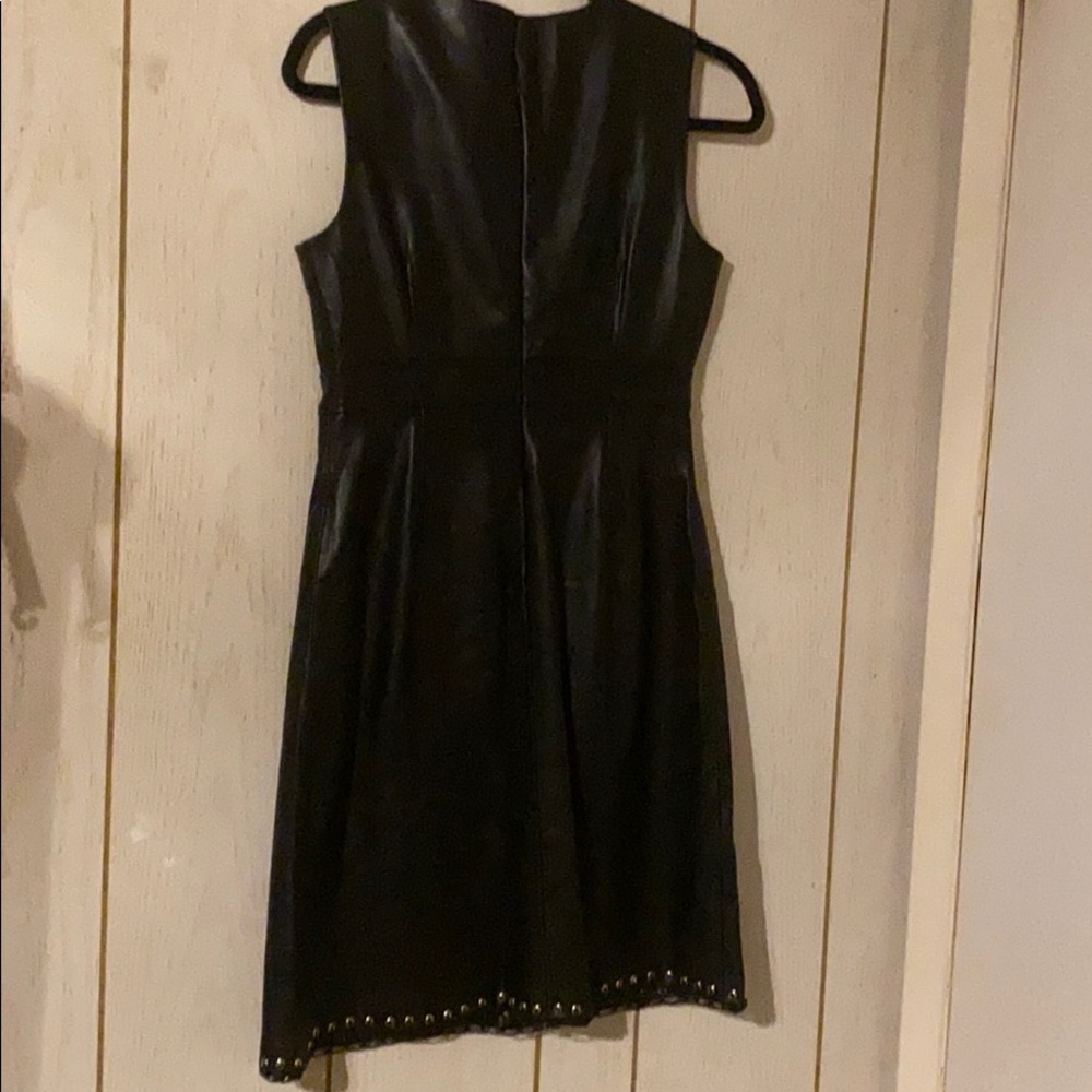 Faux Leather Dress/Sold - Picture 3 of 6